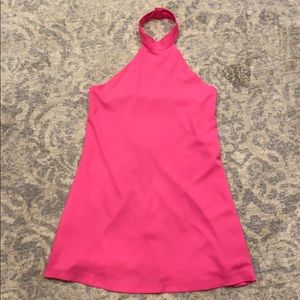 REVOLVE HOT PINK HALTER DRESS